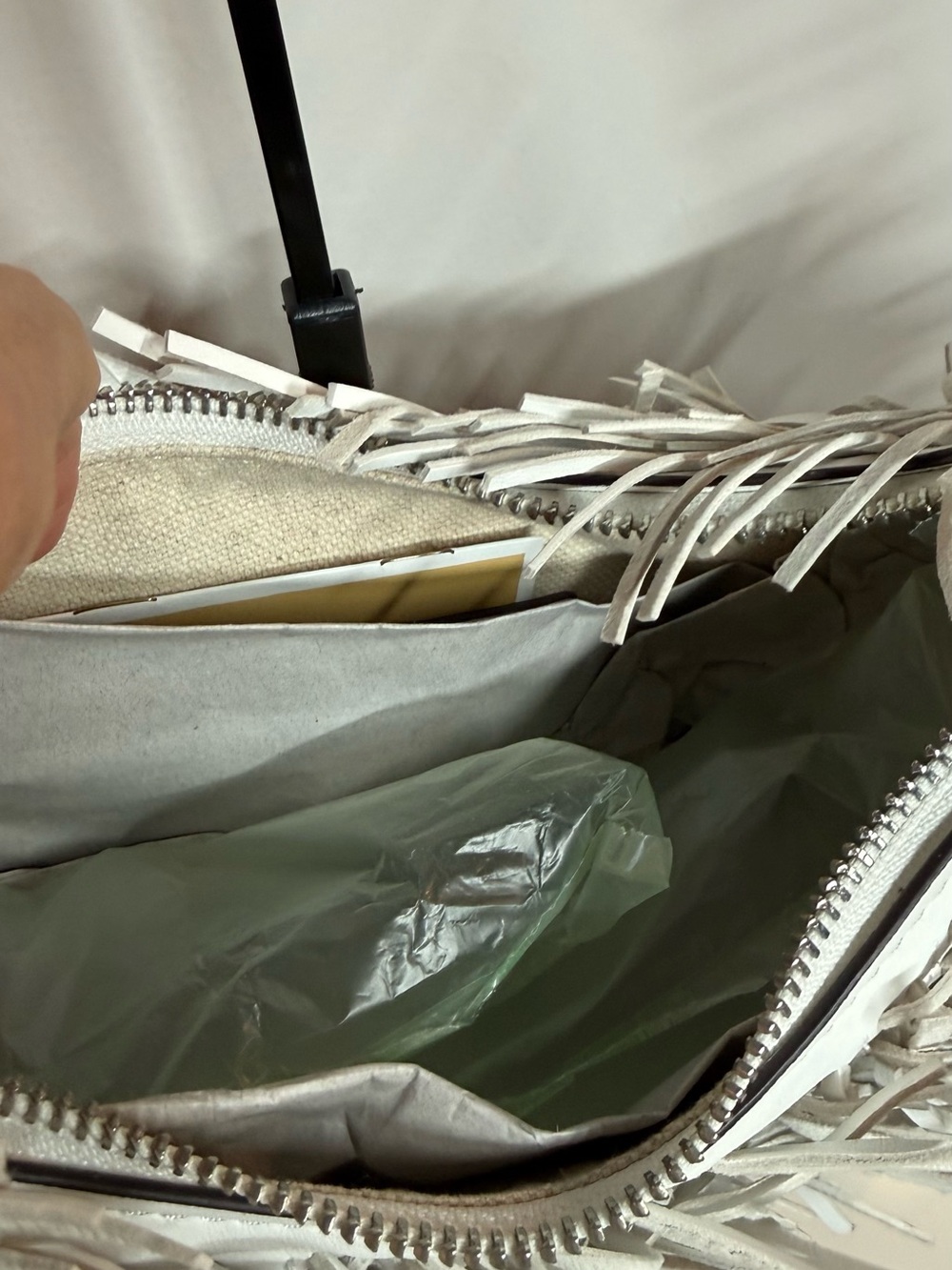 Nolita Medium Fringed Leather Pochette - Picture 6 of 9